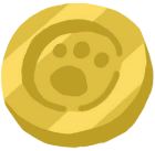 Paw-Paw Coin (爪爪金币) cosmetic icon from 角色屋 桌面伙伴 Demo