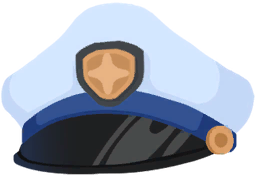 Police Cap (警帽) cosmetic icon from 角色屋 桌面伙伴 Demo