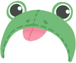 Ribbit Hat (呱呱帽) cosmetic icon from 角色屋 桌面伙伴 Demo