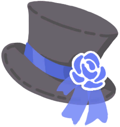 Rose Top Hat (蔷薇礼帽) cosmetic icon from 角色屋 桌面伙伴 Demo